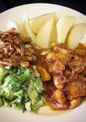 Foto resep Ayam fillet ungkep masak lada hitam