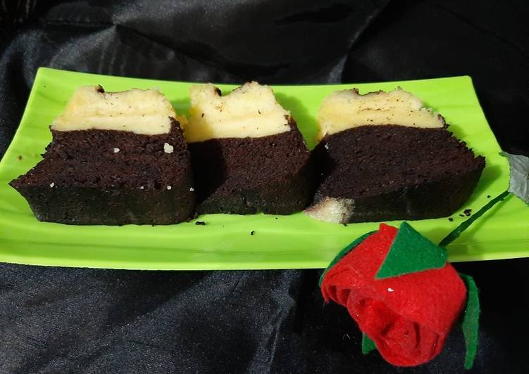 Brownies lapis keju kukus