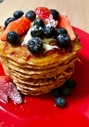 Gluténmentes amerikai palacsinta recept fotója