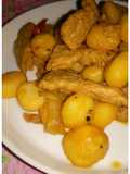 Spicy and Savory Mock Meat with Water Chestnuts (Vegan)