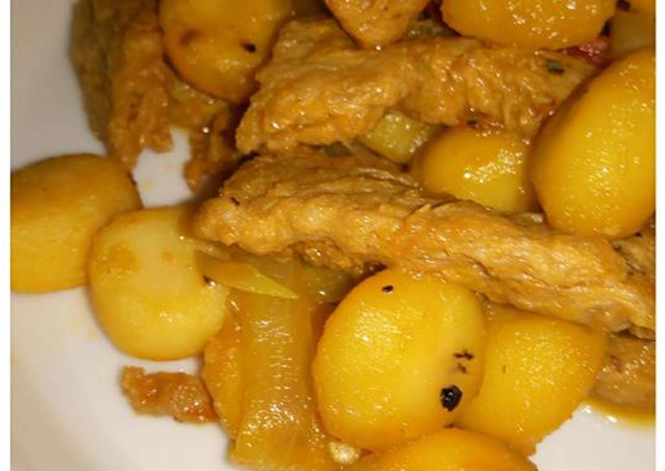 Steps to Prepare Ultimate Spicy and Savory Mock Meat with Water
Chestnuts (Vegan)