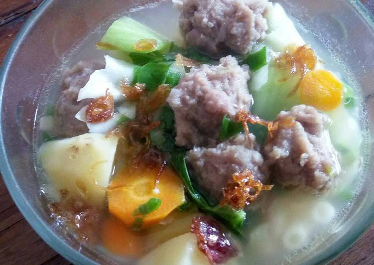 Resep Sup bola daging, Enak