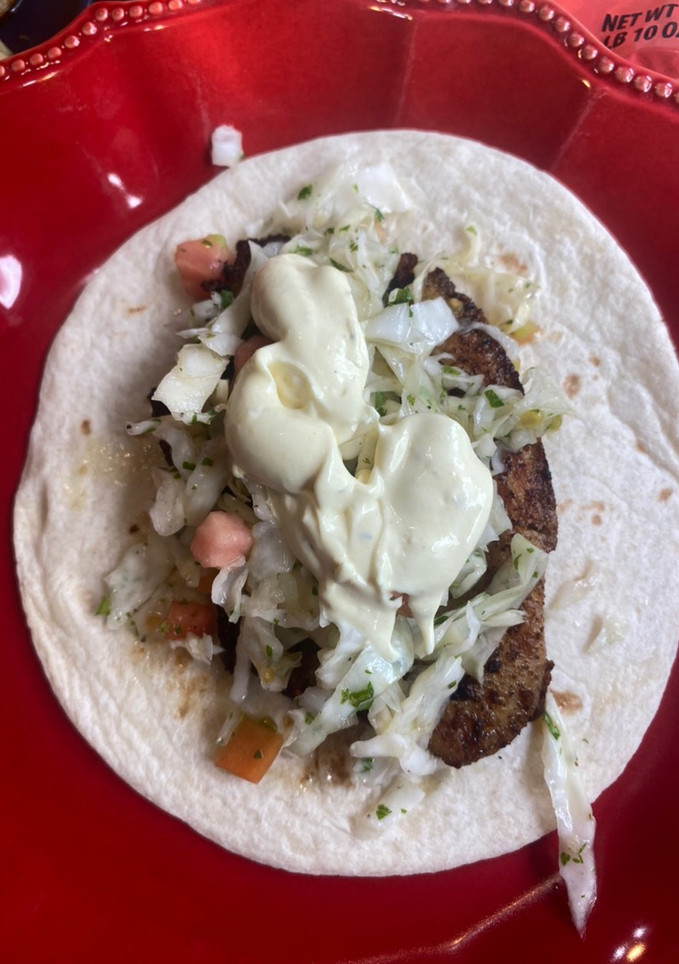 Una foto de Tacos de pescado