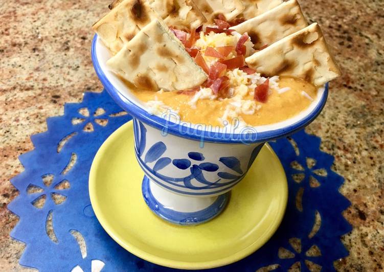 Salmorejo con un toque manchego