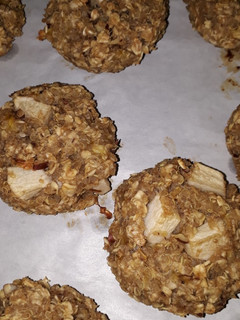Una foto de Cookies de quinoa y manzana verde