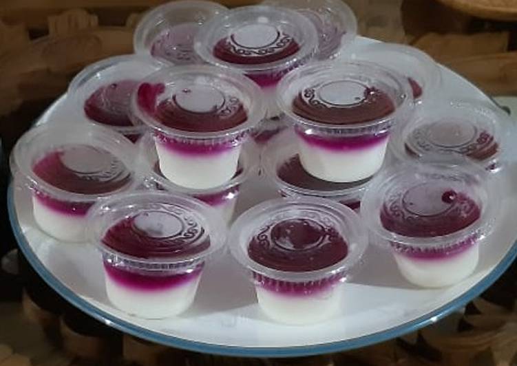 Resep masakan Puding sutra vla naga merah | Resep Membuat Puding sutra vla naga merah Yang Enak dan Simpel