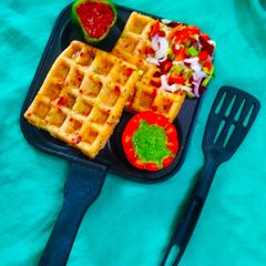 A picture of Vegetables Waffles.