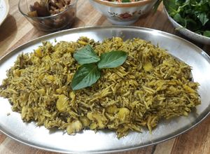 صورة لوصفة رز باقلاء وشبنت 🍽
