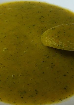 Una foto de Crema de calabacín