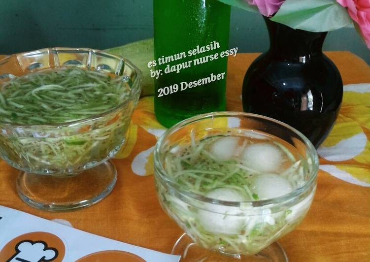 Bagaimana Membuat Es timun selasih yang Lezat