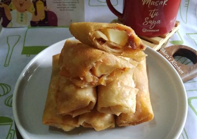 cheesy bolognaise spring roll - resepenakbgt.com