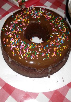 Una foto de Torta de chocolate al micro