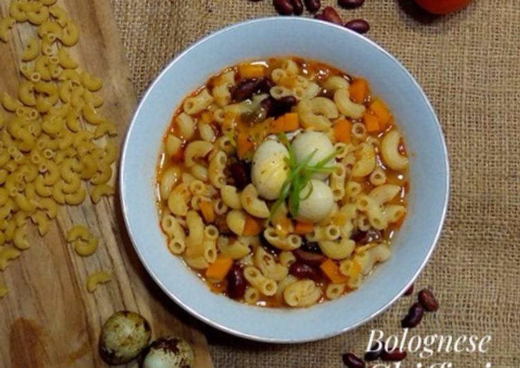 Resep Bolognese Chifferi Rigati Soup, Mudah Banget