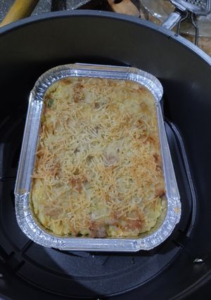 Foto resep Kentang Panggang Topping Carbonara Ayam
