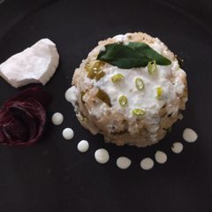 Coconut Upma bowl A picture of Coconut Upma bowl.