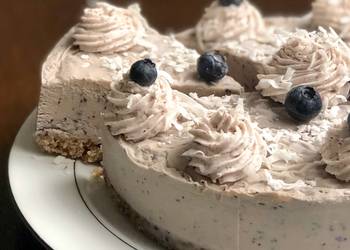 Fast Cooking Methods EASY NO BAKE Vegan Blueberry Cheesecake NOT nut free Practical Delicious