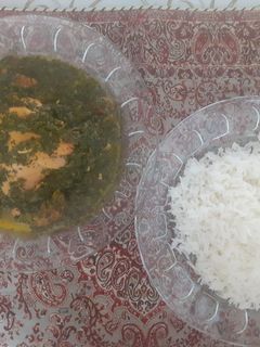 عکسی از دستور خورشت آلو اسفناج