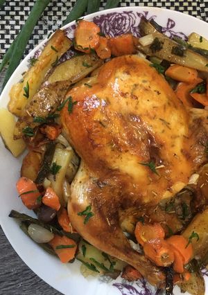 Foto resep Classic Roasted Rosemary Chicken - Ayam Panggang Oven Mudah