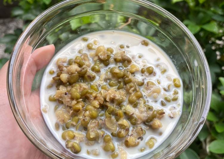 Langkah Mudah untuk Membuat Bubur kacang hijau dengan susu yang Menggugah Selera