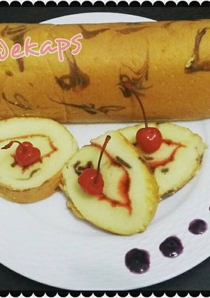 Foto resep Strawberry swiss roll