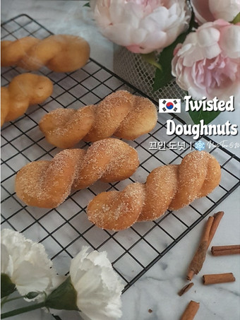 Cara Gampang Membuat 249. Twisted Korean Doughnuts | Donut Kepang | 꼬인 도넛 | 扭曲的甜甜圈 Anti Gagal