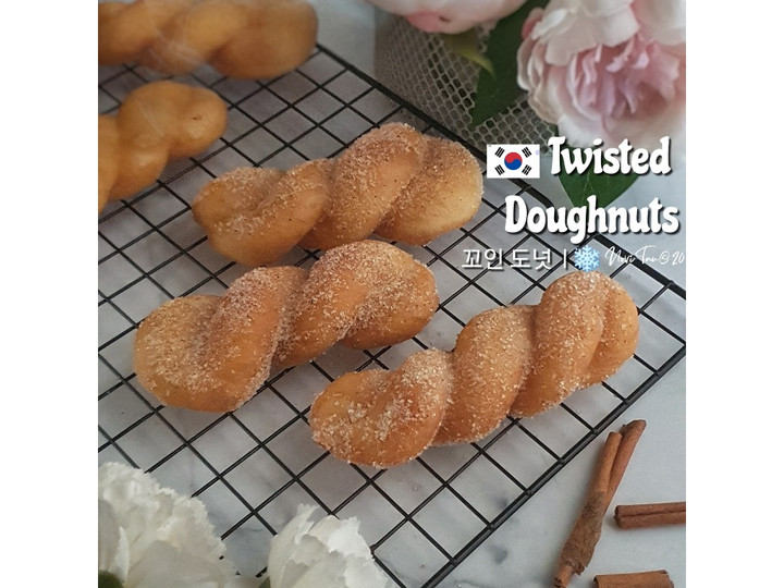 Cara Gampang Membuat 249. Twisted Korean Doughnuts | Donut Kepang | 꼬인 도넛 | 扭曲的甜甜圈 Anti Gagal