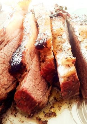 Una foto de Carne al horno🍴 Con esta receta la tapa de asado no falla !