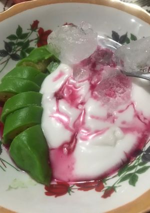 Foto resep Es pisang ijo khas makkasar