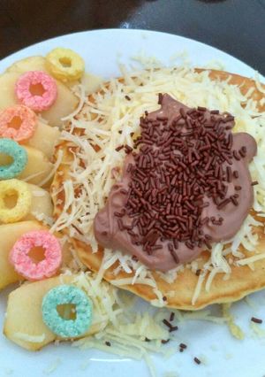 Foto resep Pancake siram coklat
