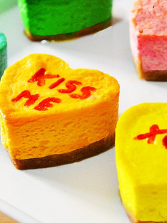 Una foto de Tarta de queso corazón