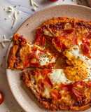 Mini-pizza de boniato con huevo en AirFryer