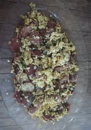 عکسی از دستور سوسیس تخم‌مرغ متفاوت