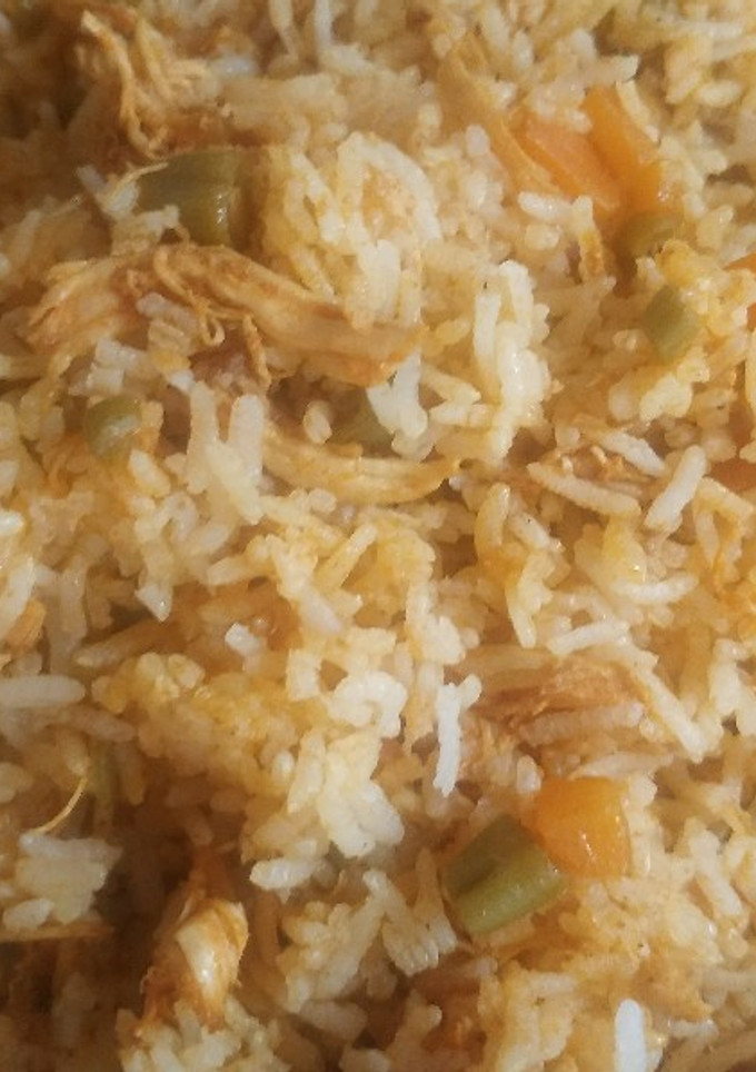 عکسی از دستور لوبیا پلو با مرغ