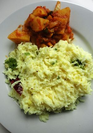 A picture of Spiced Yogurt Rice ~ தயிர் சாதம்.