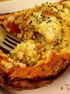 Una foto de Zapallo relleno de Quinoa