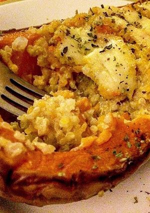 Una foto de Zapallo relleno de Quinoa