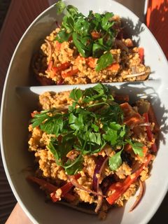 Köles “rizottó” zöldségekkel (vegán) recept fotója