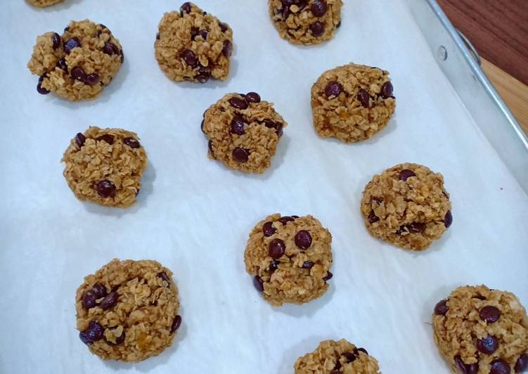 Resep Soft and chewy banana oat cookies yang Menggugah Selera
