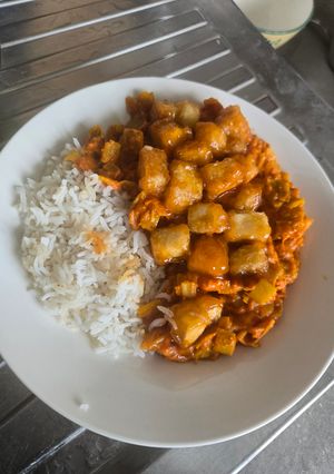 Une photo de Curry de Poireaux et Tofu au piment
