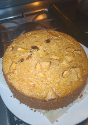 Una foto de Bizcocho de manzana y canela