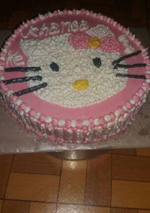 Foto resep Cake karakter hello kitty