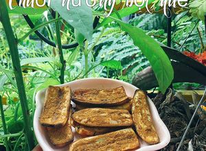 Hình của món Chuối nướng bột quế cho bé..