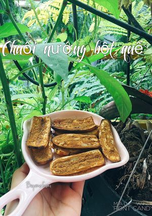 Hình của món Chuối nướng bột quế cho bé..