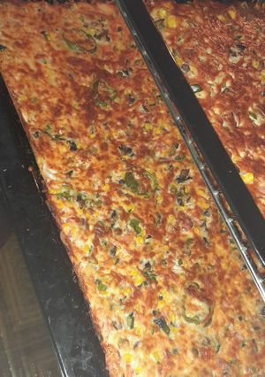 عکسی از دستور پیتزا مرغ و قارچ