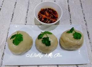 Hình của món Bánh ít trần chay.