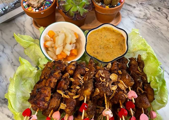 Resep Sate Ayam Saus Kacang oleh Sarah Kuswinarningtias - Cookpad