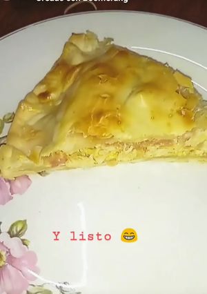Una foto de Tarta rápida de pollo