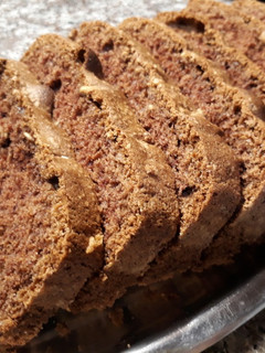 Una foto de Budín merengado de chocolate
