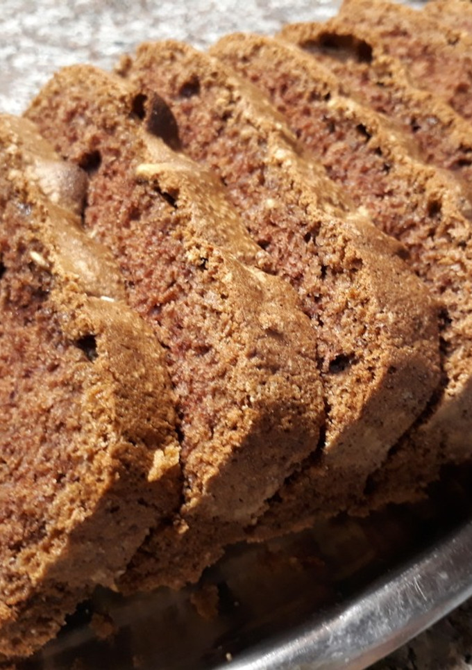 Una foto de Budín merengado de chocolate