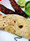 Chapati Seekh Kabab Roll